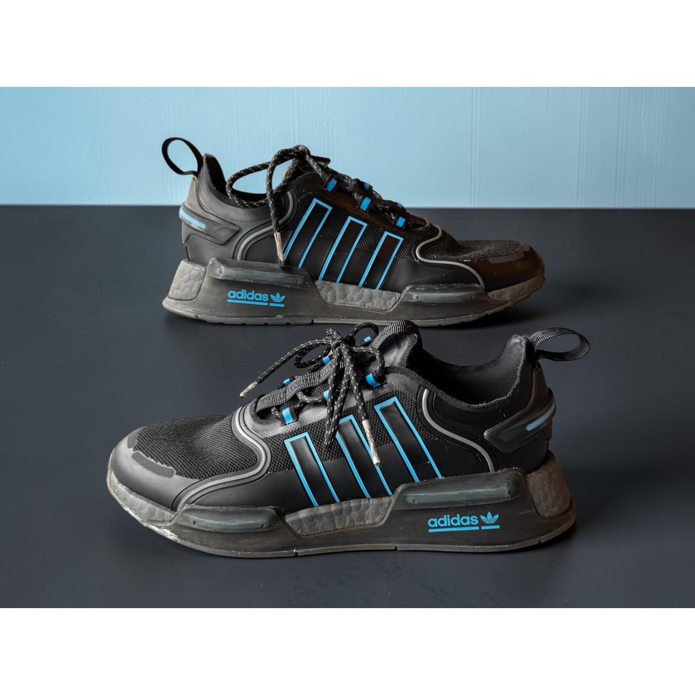 adidas NMD_V3 Black Blue Metallic Men's Size 8.5 Sneakers HQ4447